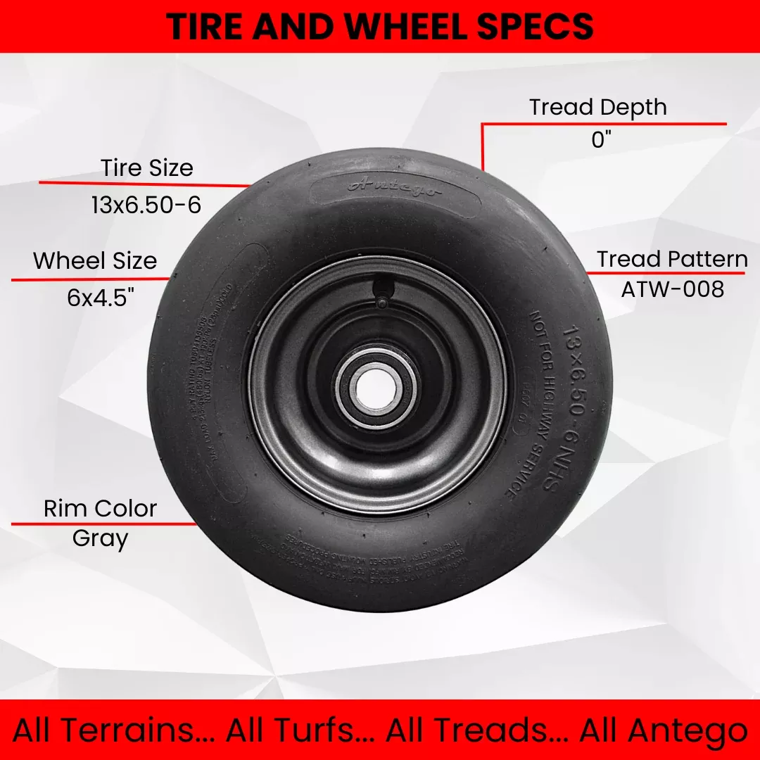 13x6.50-6 4 Ply Ariens/Gravely Tire and Wheel Assembly (Set of Four)