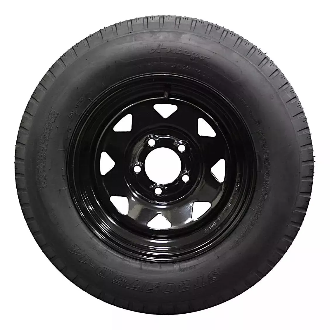 (Set of 2) Antego Tire and Wheel 205/75D14 Trailer Tire – Reinforced 6-Ply-Ply Design, 14.0-Inch Rim – Built for Long-Distance Hauling & Stability | A140554020096206ST20575D14-B2