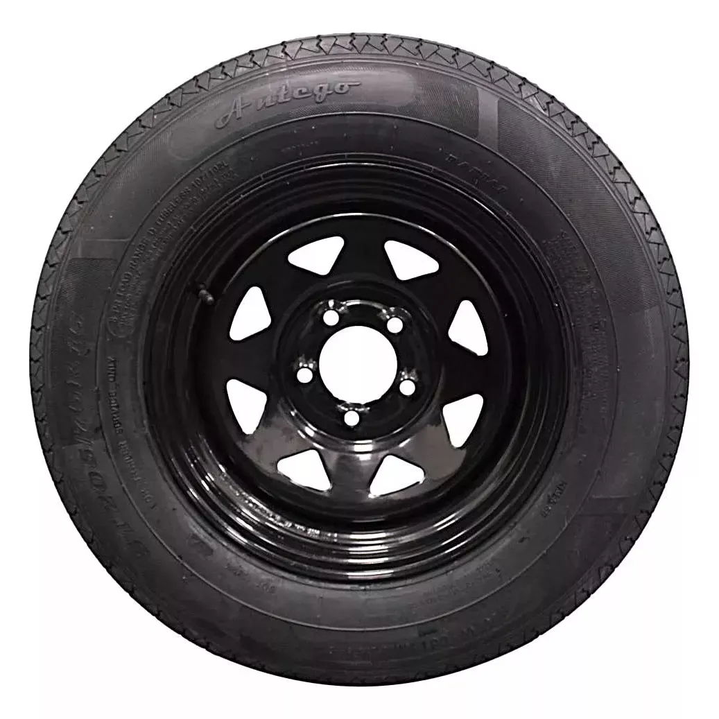 (Set of 2) Antego Tire and Wheel205/75R15 Highway Terrain Assembly – Optimized for High Load Performance, 15.0-Inch Rim, Load 107.0, Speed M | A15604500096108ST20575R15-B2