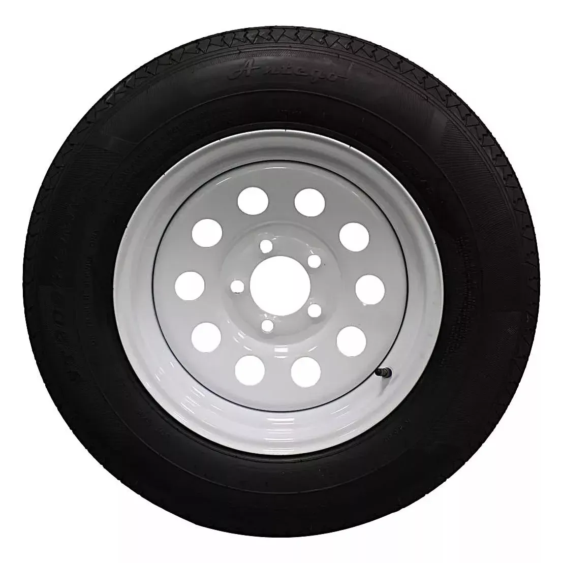 (Set of 4) Antego Tire and Wheel 205/75R15 Trailer Tire – Reinforced 6-Ply-Ply Design, 15.0-Inch Rim – Built for Long-Distance Hauling & Stability | A15604510116108ST20575R15-B4
