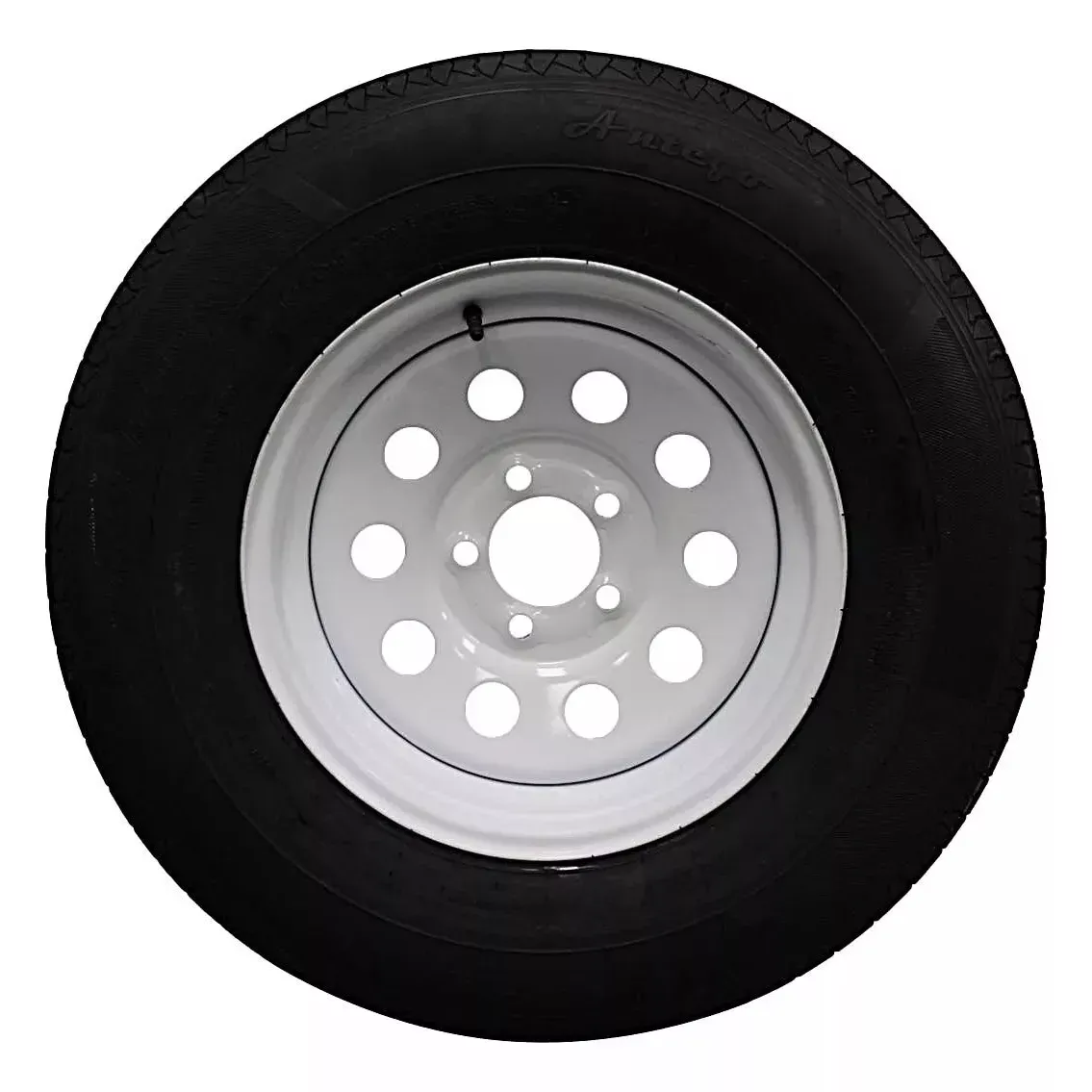 (Set of 4) Antego Tire and Wheel 225/75R15 Trailer Tire – Reinforced 10-Ply-Ply Design, 15.0-Inch Rim – Built for Long-Distance Hauling & Stability | A15604510116110ST22575R15-B4