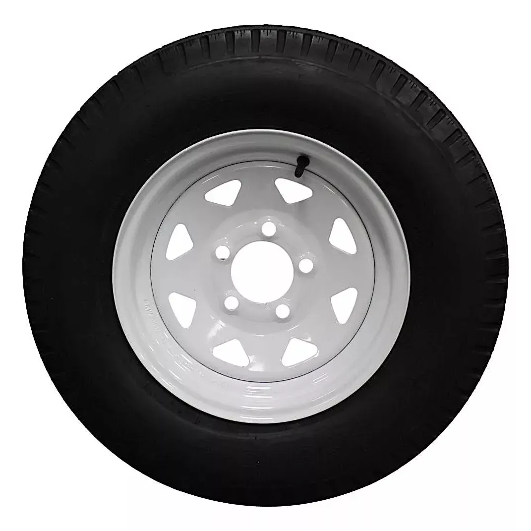 (Set of 4) Antego Tire and Wheel185/80D13 Highway Terrain Assembly – Optimized for High Load Performance, 13.0-Inch Rim, Load 94.0, Speed M | A130454510116206ST18580D13-B4
