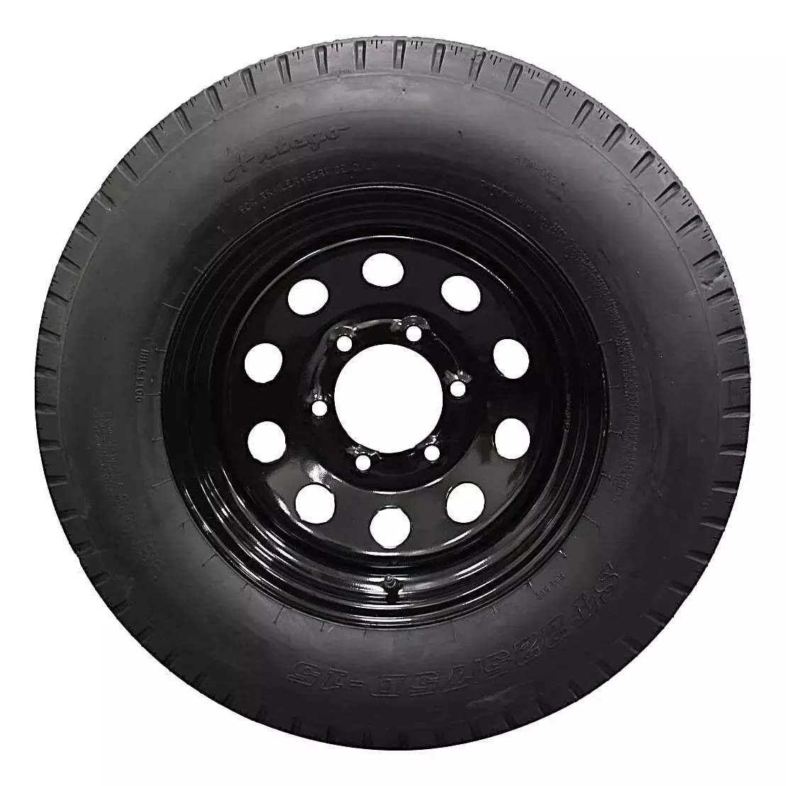 (Single Assembly) Antego Tire and Wheel225/75D15 Highway Terrain Assembly – Optimized for High Load Performance, 15.0-Inch Rim, Load 113.0, Speed M | A15604500096208ST22575D15