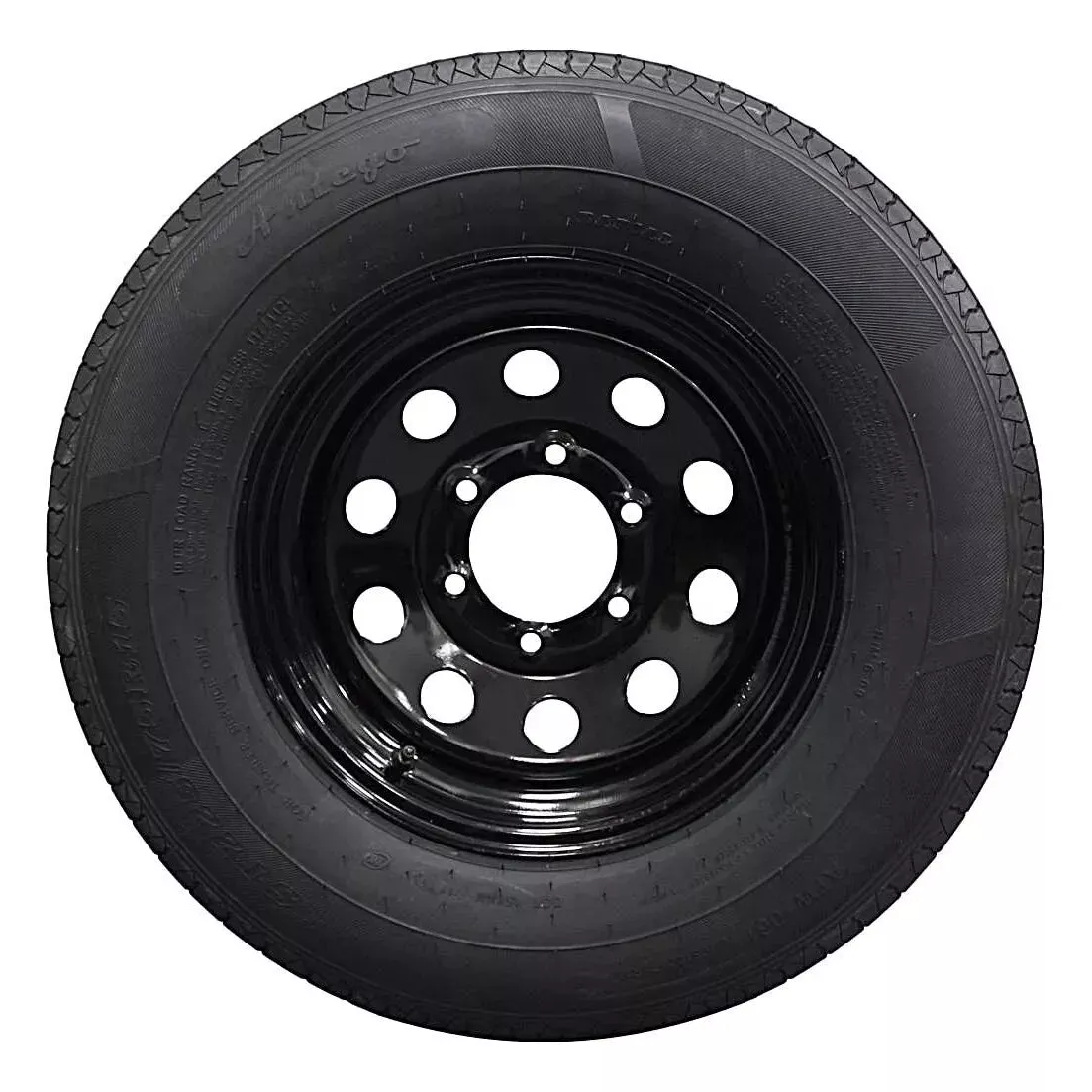 (Single Assembly) Antego Tire and Wheel225/75R15 Highway Terrain Assembly – Optimized for High Load Performance, 15.0-Inch Rim, Load 116.0, Speed M | A15604520096110ST22575R15